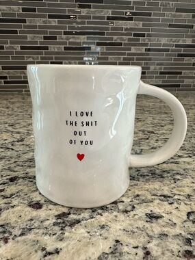 Paper Destiny White Microwave & Dishwasher Safe “I Love The Shit Out Of You” Mug